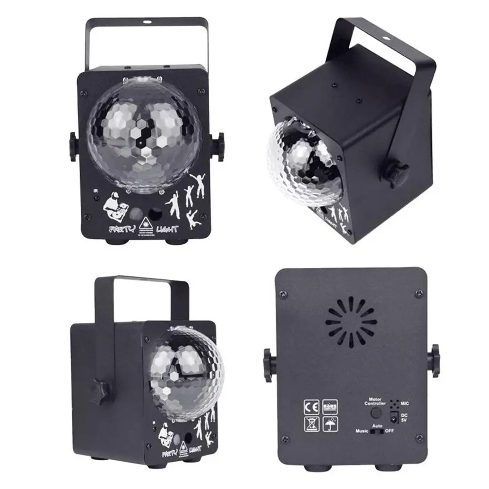 Светодиодный сценический свет дискотечный лазерный RGB DJ лампа диско шар звуковой