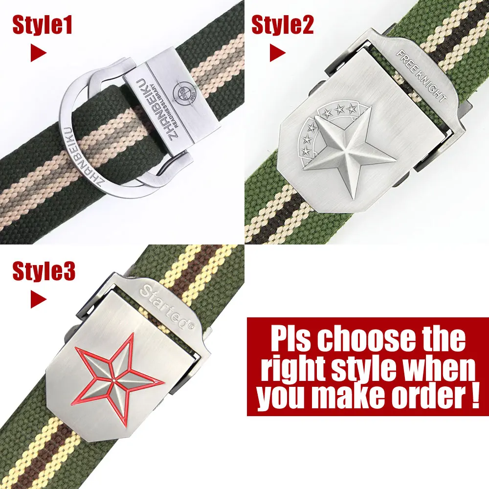 Ремень тактический Мужской брезентовый армейский пояс в стиле милитари