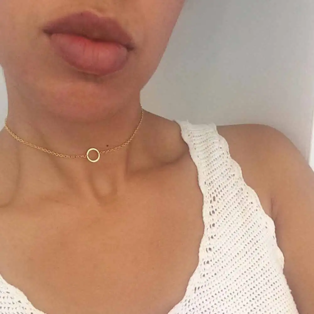 FAMSHIN 2017 новая мода простое изящное Золотое колье Карма ожерелье богемные