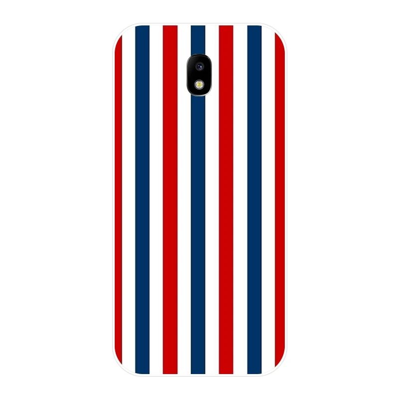 Полосатый чехол для телефона Samsung Galaxy J4 J6 J8 Plus Мягкая силиконовая задняя крышка J3