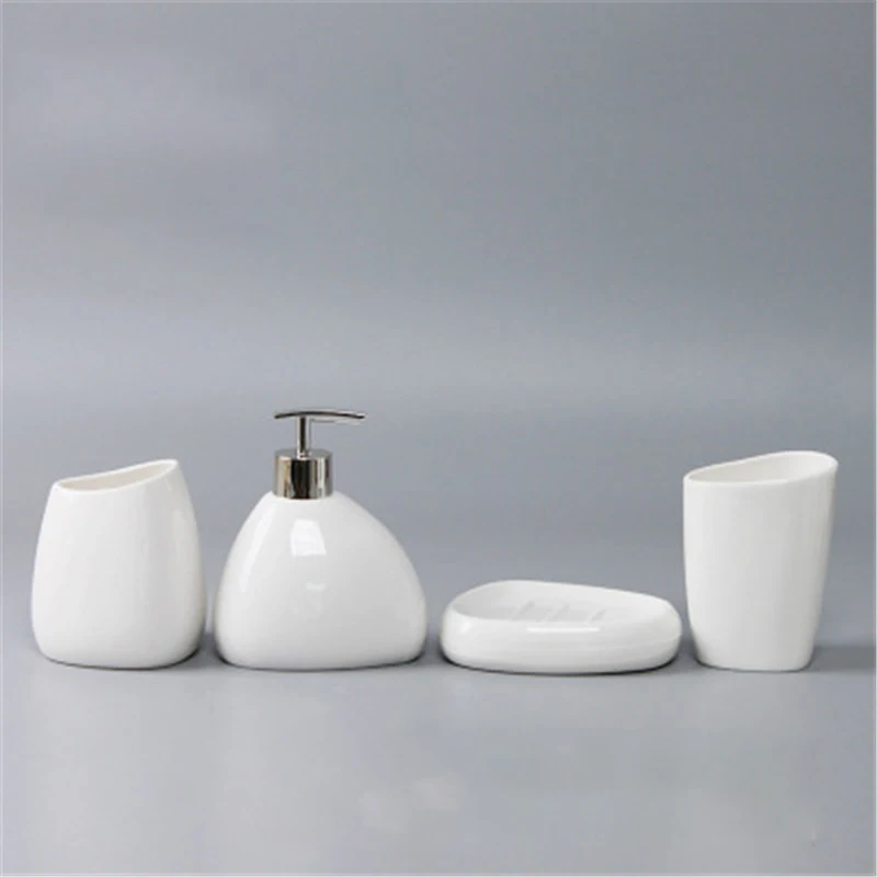 

ONEUP Japan-style Ceramic Bathroom Accessories Set Toothbrush Holder Soap Dispenser Cotton Swab Aromatherapy Bathroom Products