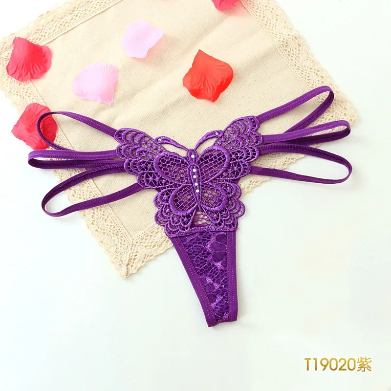 Purple JSY сексуальное кружевное нижнее белье женское сексуальное черное нижнее белье с вырезом с низкой посадкой - Цвет: Purple