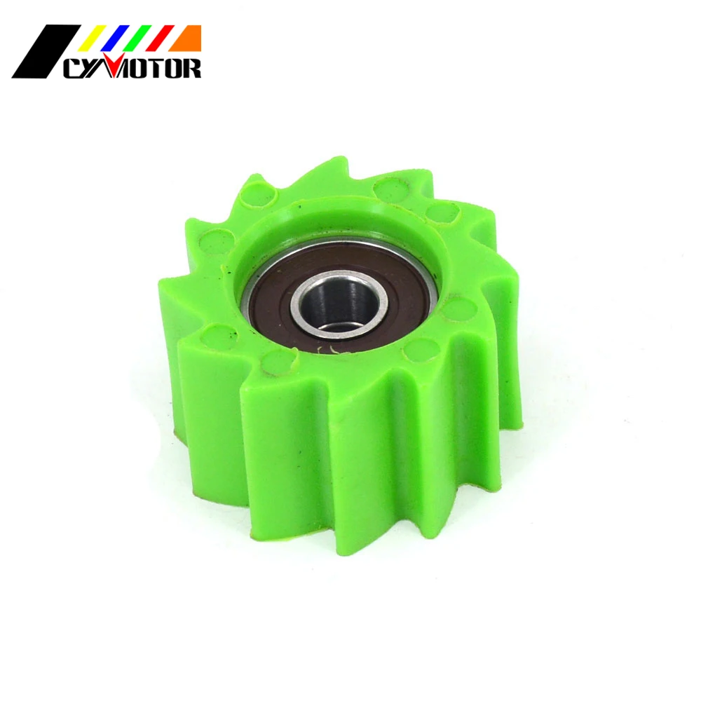 Зеленая направляющая цепи Guad и звездочка для KAWASAKI KXF250 KXF450 KXF 250 450 2009 2010 2011 2012 2013 2014