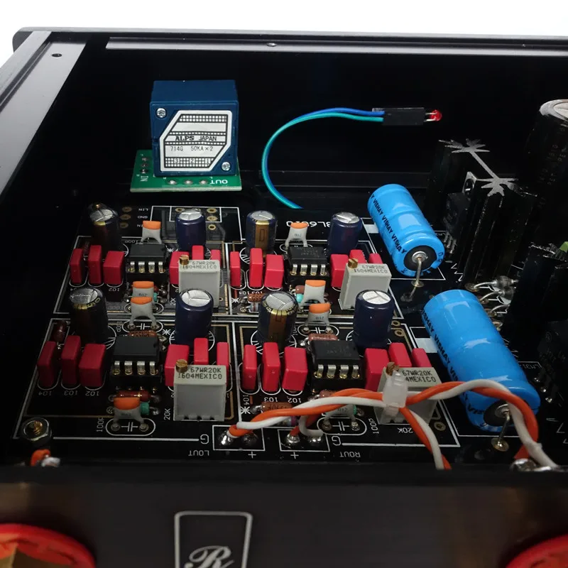 WEILIANG AUDIO смотрите на дизайн предварительного усилителя MBL6010D Черное золото