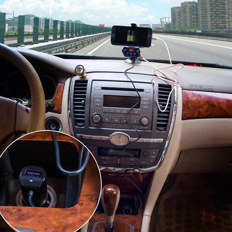 Многофункциональное автомобильное зарядное устройство USB автомобильный