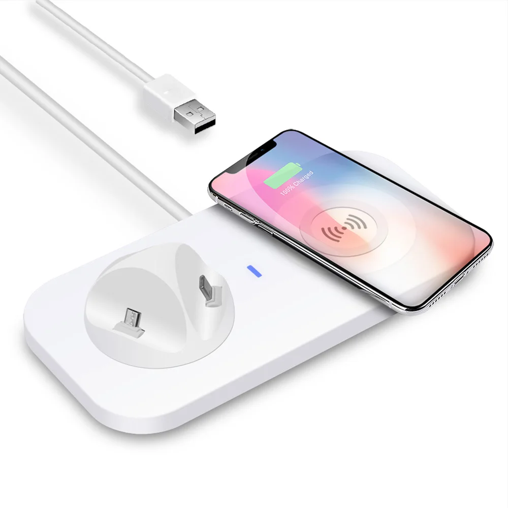 Зарядная Базовая док станция FDGAO для iPhone XS XR X 8 Samsung Android Type C usb кабель