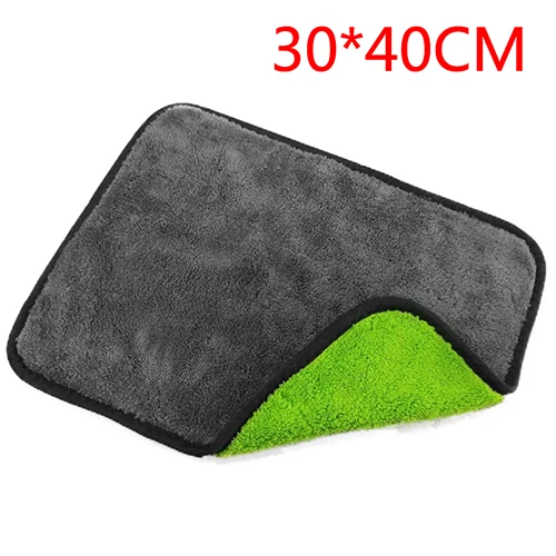 Dsmotek 30*30/40/60 см автомойки Полотенца микрофибра 800GSM чистки автомобиля Салфетка Для Сушки автомобиля Краски салфетка для ухода за Автомойка Полотенца что-нибудь вкусненькое - Цвет: 30x40cm Green