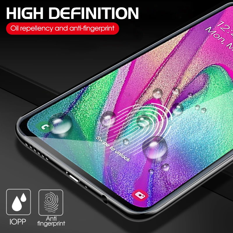 Закаленное стекло для Samsung Galaxy A60 A70 A40 A50 A30 A90 A10 A20 полное покрытие Защита экрана A505F