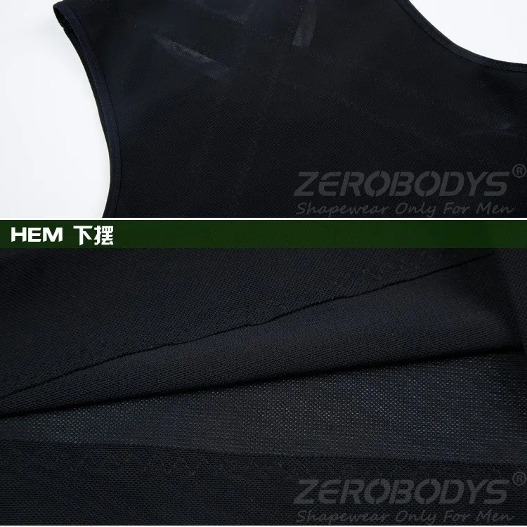 ZEROBODYS мощный формирователь мужского тела высокое Powernet жилет S, M, L, XL, XXL черный, белый цвет пояс боди Для мужчин талии Cincher Форма одежда B358