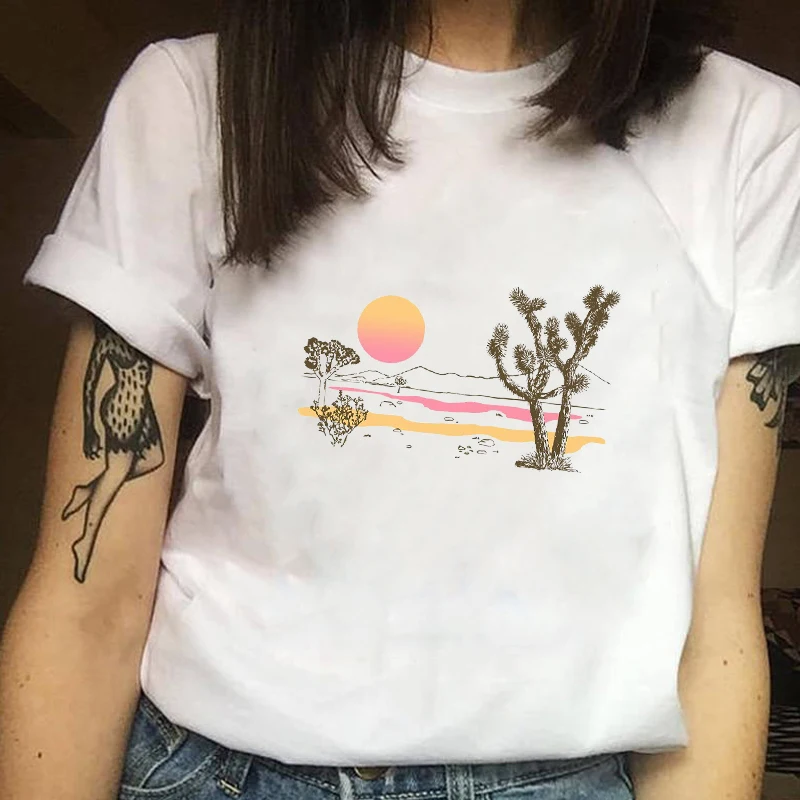 Женская одежда с принтом летняя модная женская футболка коротким рукавом