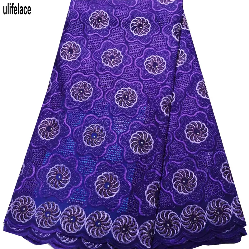 

African Swiss Voile Lace High Quality Wedding wholesales latest african voile laces 2019 Embroidered 100% cotton dresses SW-452