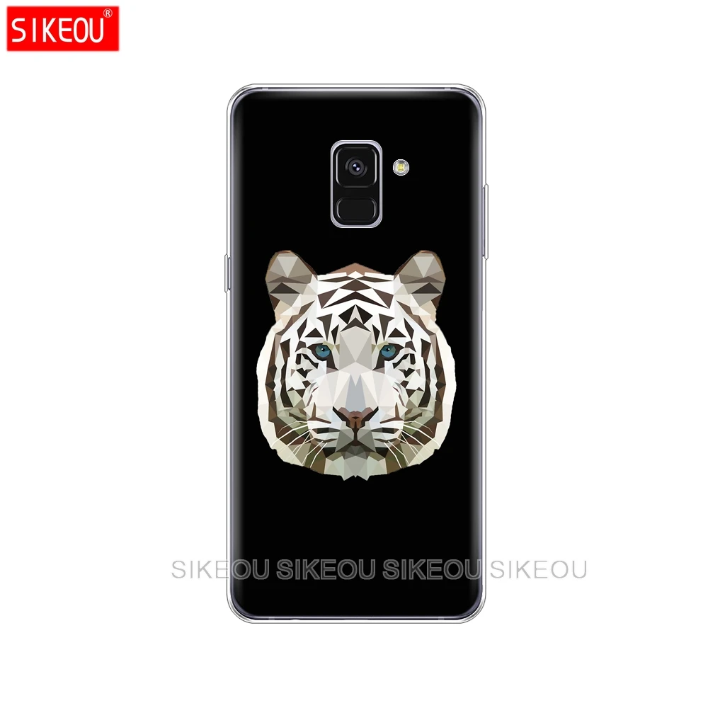 Силиконовый чехол для телефона Samsung Galaxy A8 2018 A3 A310 A5 A510 A7 2016 2017 animal tiger | Мобильные