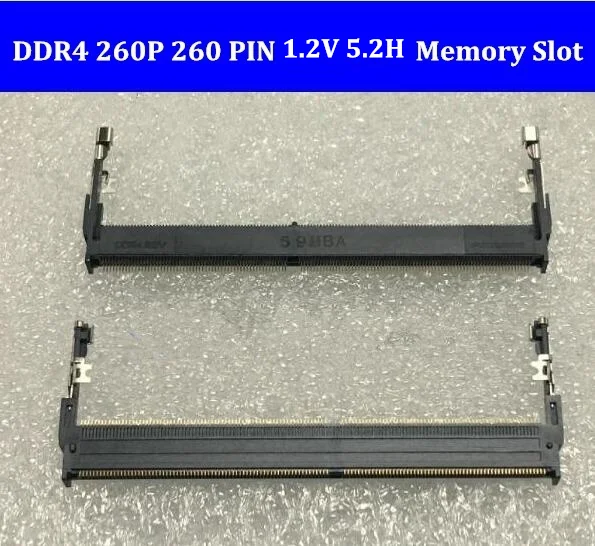 Разъемы Foxconn DDR4 260 P pin 1 2 В 5 H разъем для памяти ноутбука 260pin обратное направление |