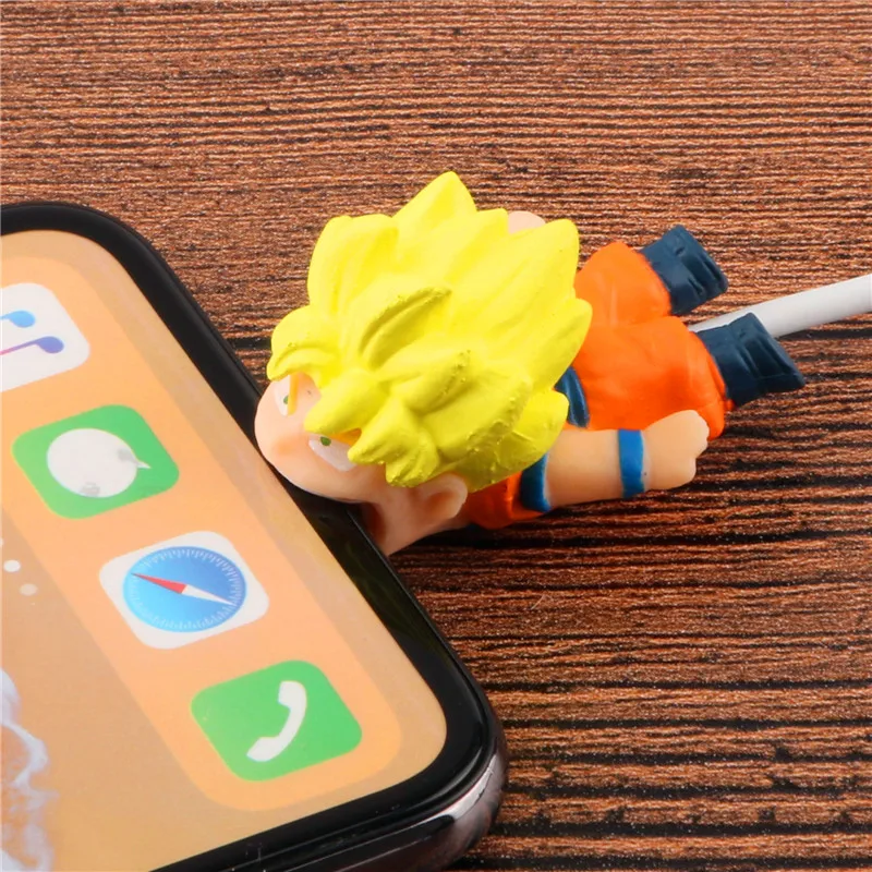 Зажим для кабеля с мультяшным изображением дракона кукла протектор iPhone