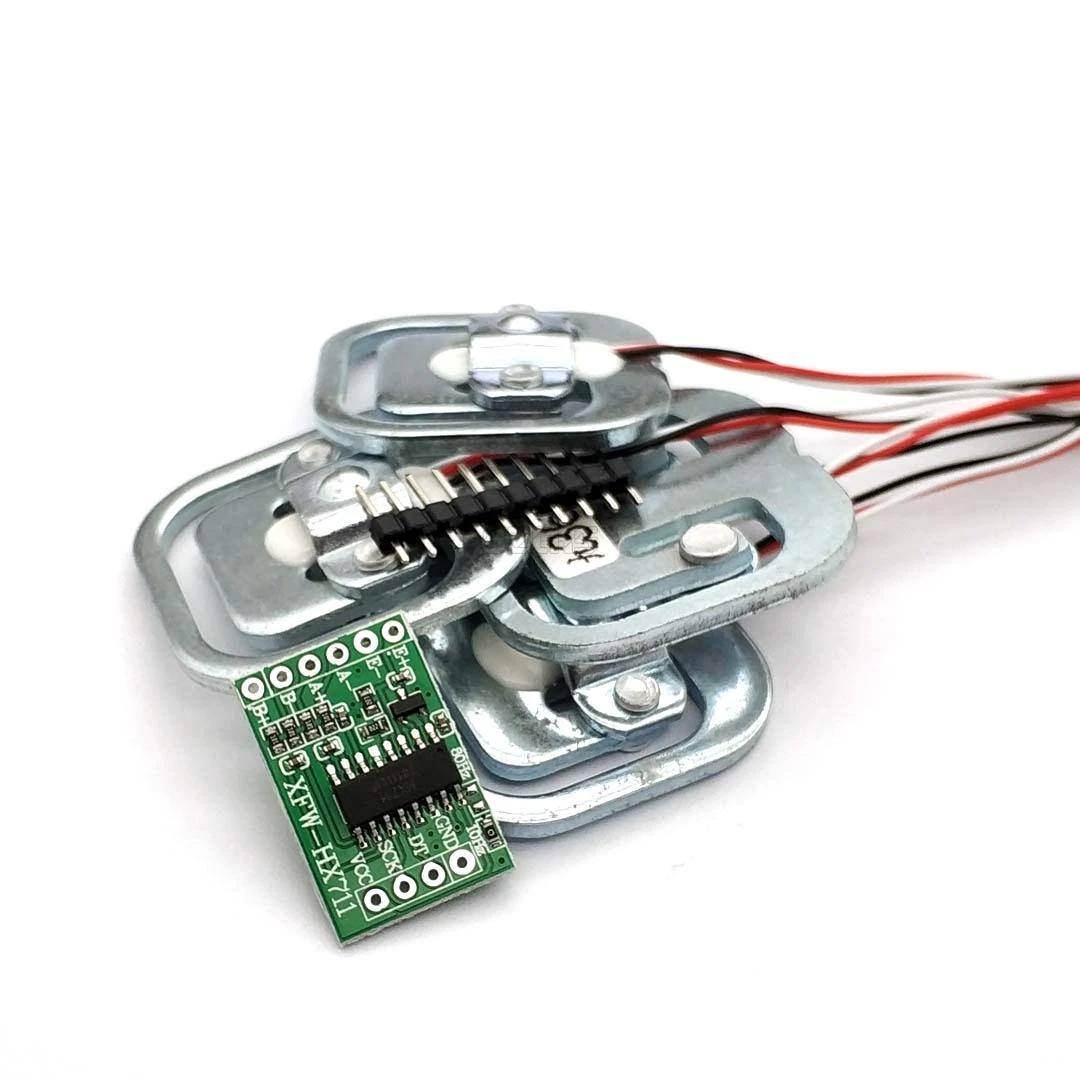 New 4pcs 50KG Human Scale Body Load Cell Resistance Strain Weight Sensor+ HX711 AD Module Pressure Sensors Measurement Tools