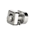 Топ Корона 100 шт. никелированные стальные винты для шкафа женские гайки для сиденья M6 * 20 мм компьютерная коммутационная панель Сетевые Аксессуары сервер PDU