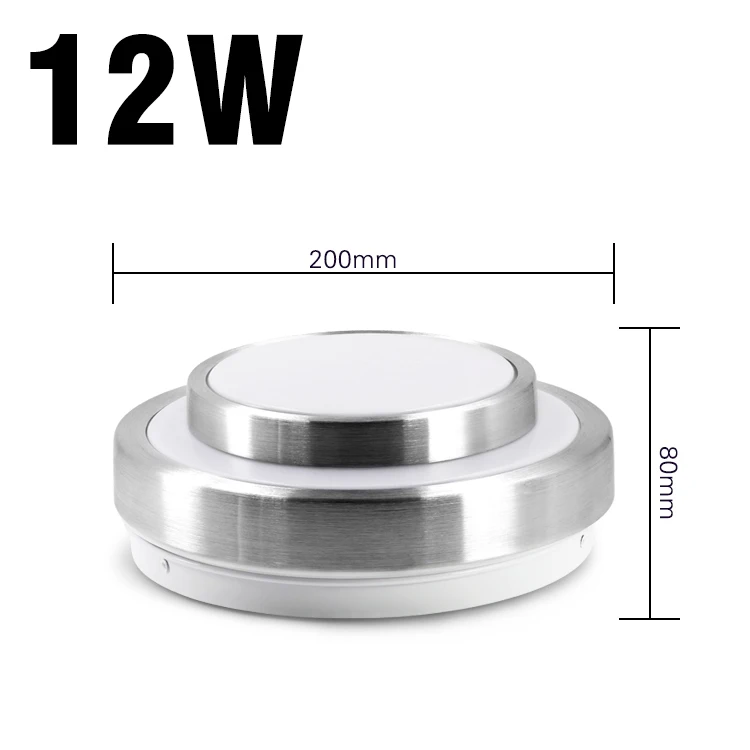 12W Diameter 200mm EnwYe 12 Вт 24 Вт 36 Вт 45 Вт Светодиодный светильник светодиодный потолочный светильник алюминиевая акриловая высокая яркость 220V 230V 240V светодиодный чип нет необходимости водитель - Цвет корпуса: 12W Diameter 200mm