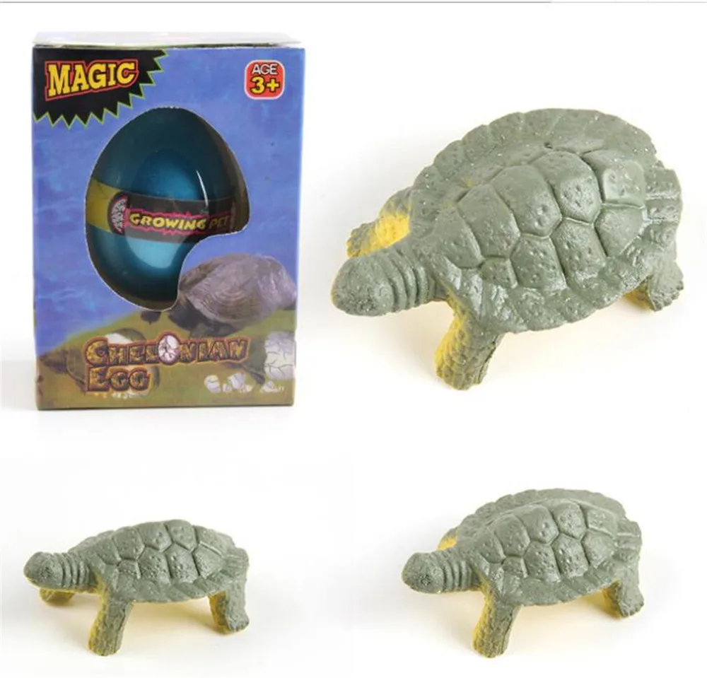 

7pc/Set Magic Hatching Dinosaur Egg Incubation Egg Growing in Water Pets Animal Egg Toy for Children Kids Gift Tortoise Penguin