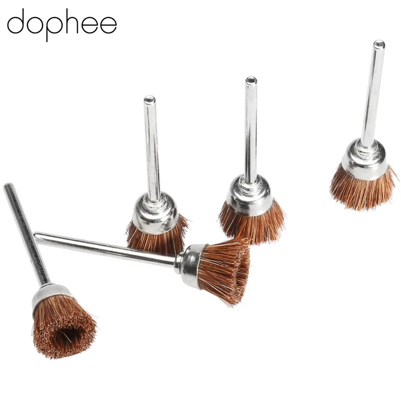 Аксессуары dophe Dremel 3 мм коричневые мягкие нейлоновые полировальные чашки колеса