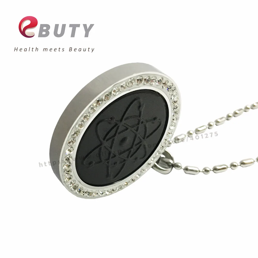 EBUTY круглый кулон с квантовой энергией Лава камень 3000CC здоровье мода ювелирные