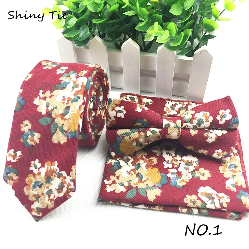 Мужская неформальная галстук Повседневное регулируемые Галстуки цветок вельвет