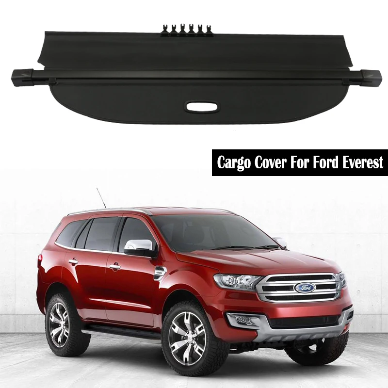 Задняя крышка груза для Ford Everest 2015 2016 2017 2018 2019 защитный экран багажника козырек