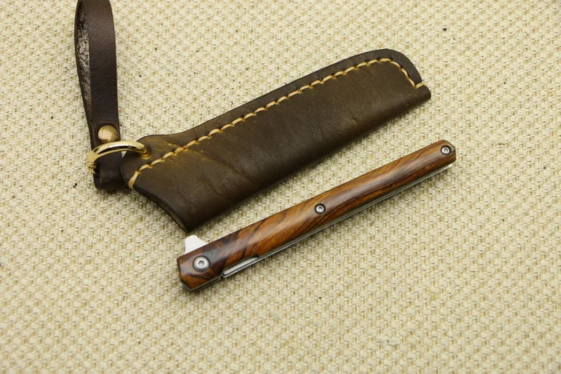 TIGEND портативный фруктовый нож M390 лезвие с деревянной ручкой складной нож медный подшипник охотничий лагерь карманный нож для выживания EDC инструмент резак