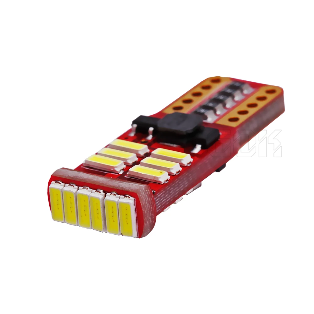 50 шт. T10 led canbus 18SMD 4014 Белый t10 Светодиодные Автомобильные клиновидные боковые