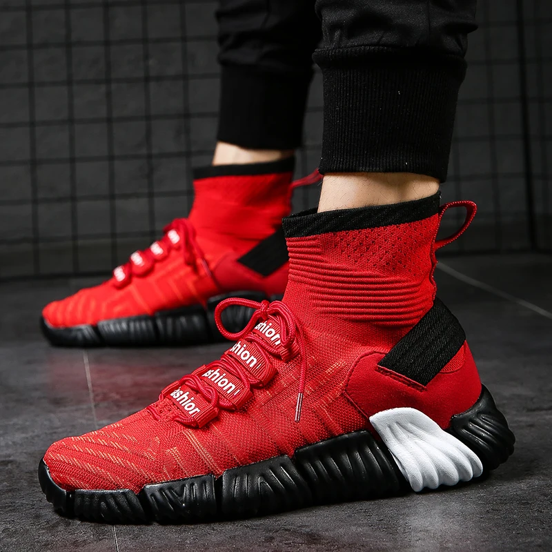 Prikol Роскошные Брендовые мужские кроссовки легкие гибкие носимые высокие Zapatillas