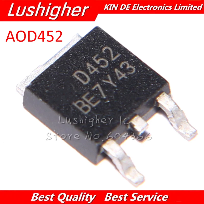 10 шт. AOD452 TO252 D452 TO-252 D452A новый оригинальный | Электронные компоненты и