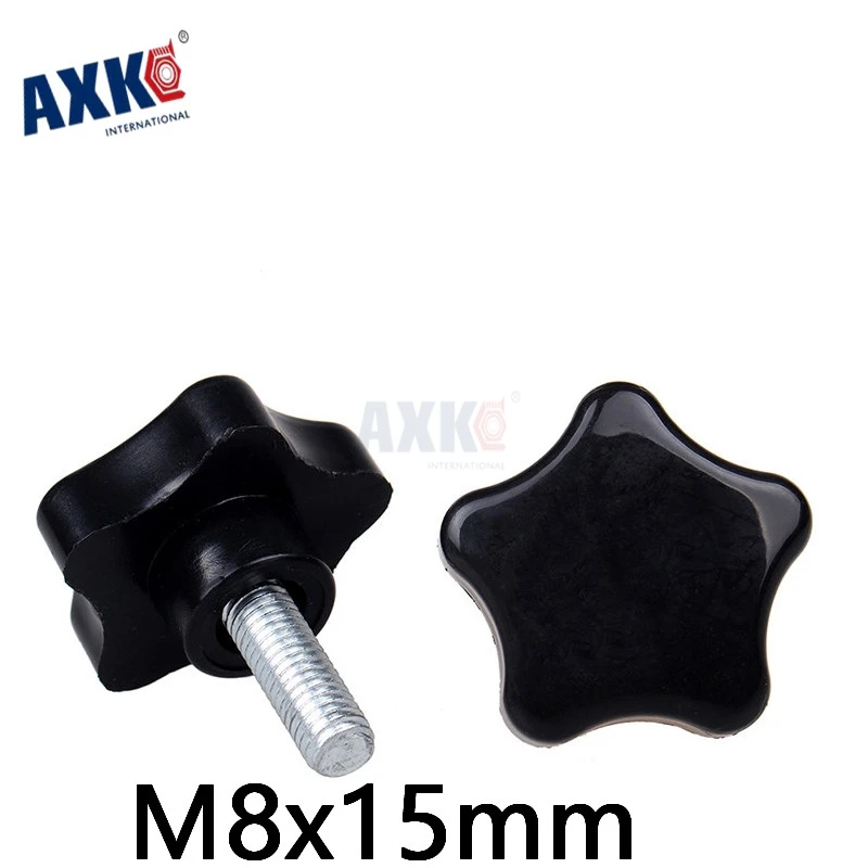 Axk 5 шт. M8x15mm Star/ручка/ручной регулировочный Шуруп/bakelite Star Тип пластиковая головка