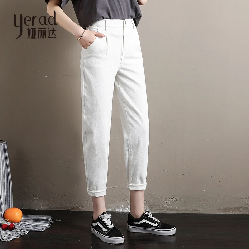 YERAD летние новые штаны-шаровары с высокой талией женские свободные повседневные