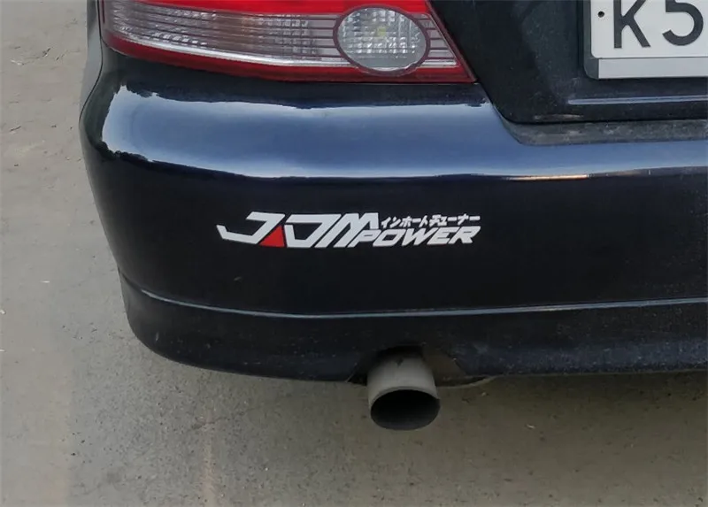 Водонепроницаемая Светоотражающая наклейка JDM Power на корпус автомобиля бампер