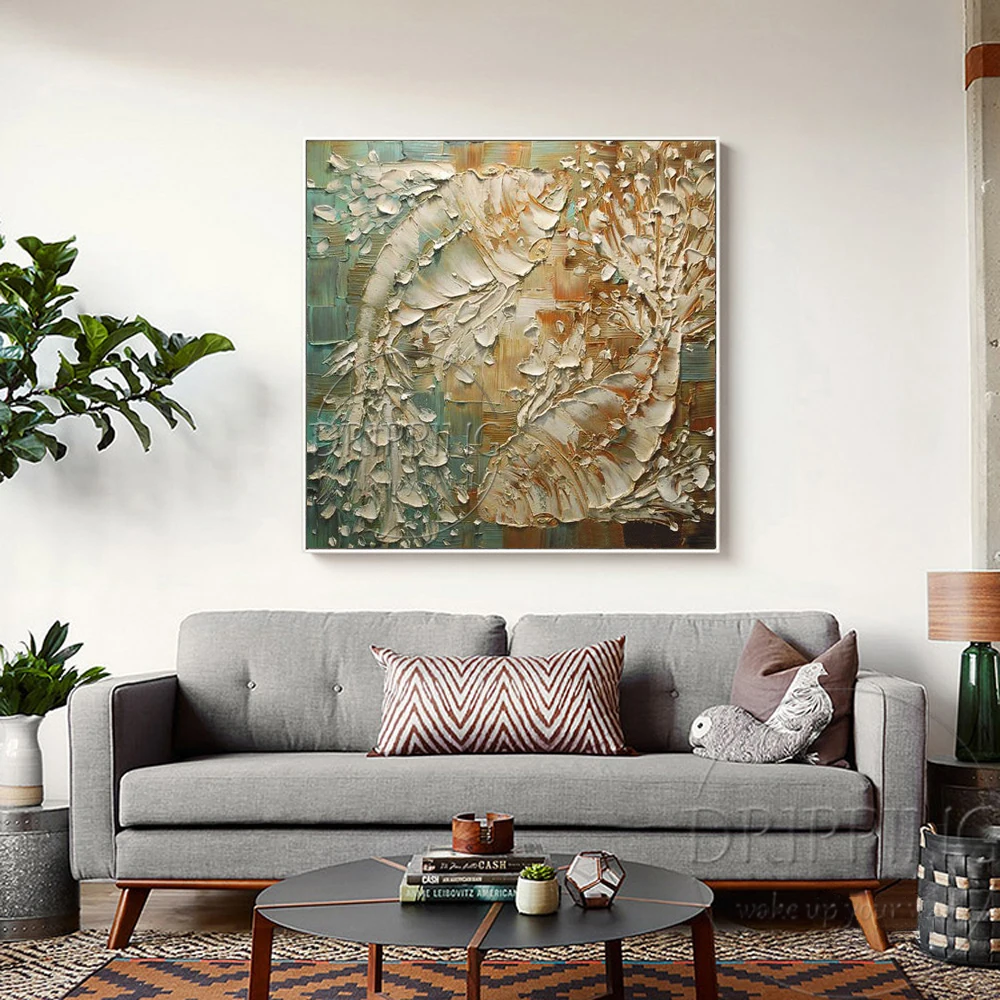 Ручная роспись высокое качество абстрактные животные рыба картина маслом на