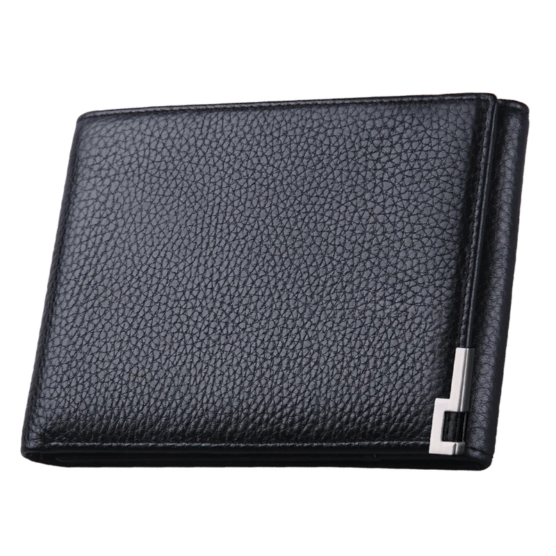 

WILLIAMPOLO Men Wallet Genuine Leather Trifold Men Wallets Credit Card Holder Multi-card Slot Purse Cowhide Man Short Coin Purse