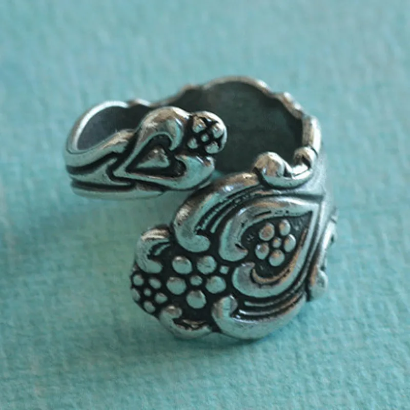 Винтаж ложка кольцо ювелирное изделие кольца старину покрытием серьги оптовая