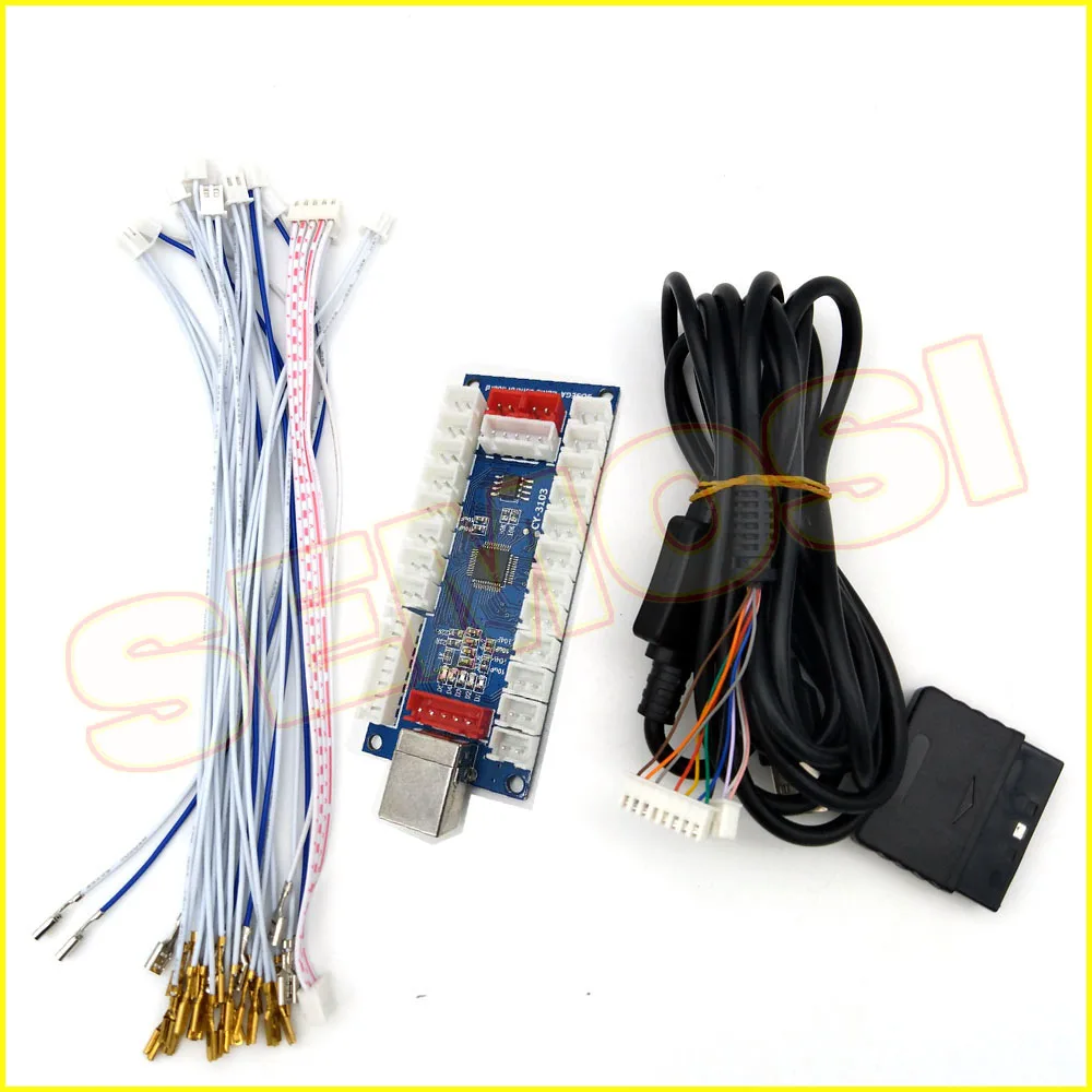 2 шт./компл. PS2 PS3 аркадный контроллер USB печатная плата клавиатура ПК энкодер для