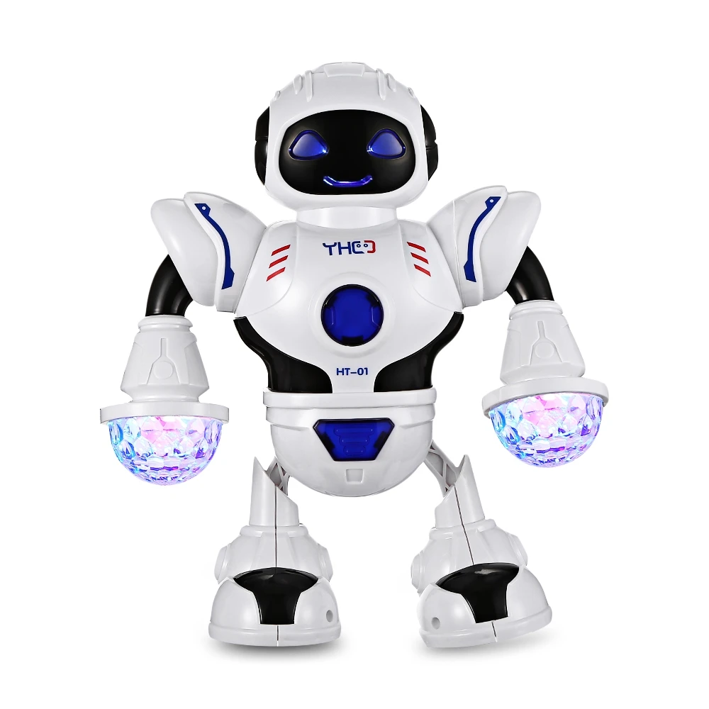 2018 New Kids Electronic Smart Space Dancing Robot with Music Flashing LED Light Walking Toys Christmas Year Gift For Child |