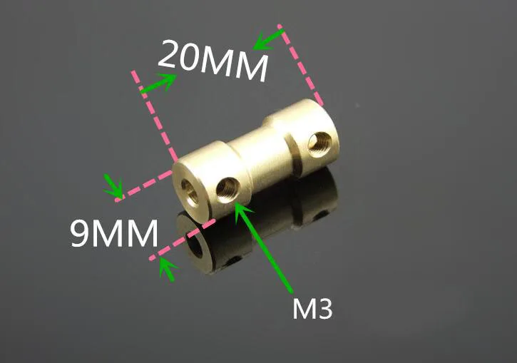 Бесплатная доставка 10 шт. медная муфта вал двигателя лодки адаптер для