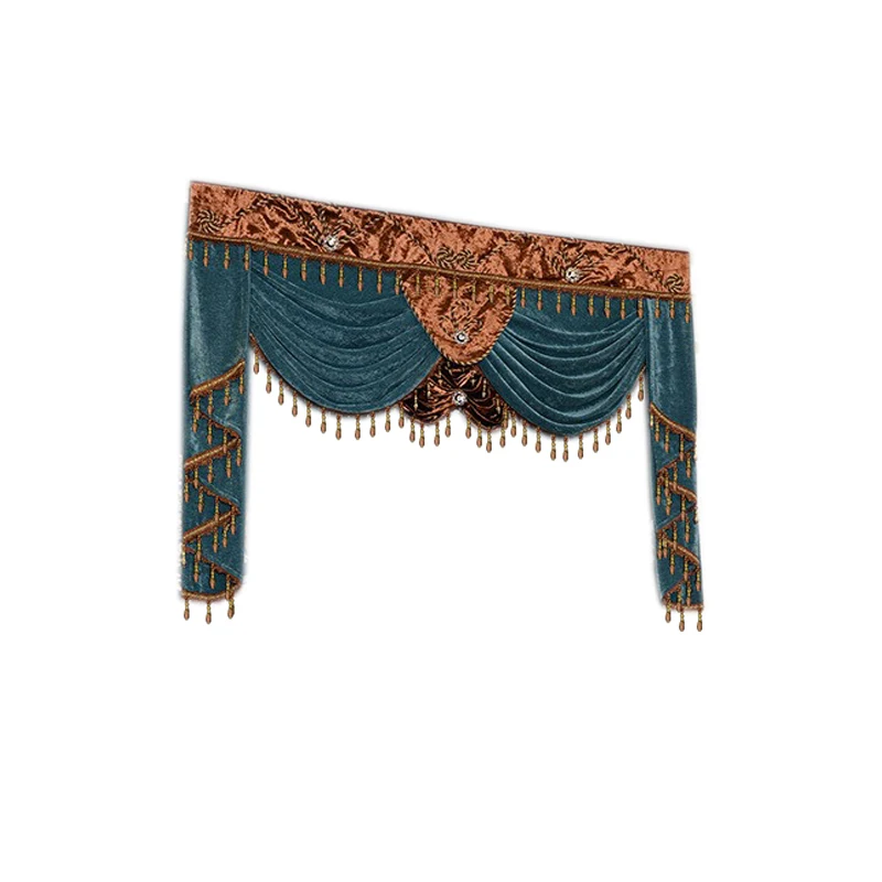 Украшение Подзор европейские Роскошные элегантные вышитые занавески и