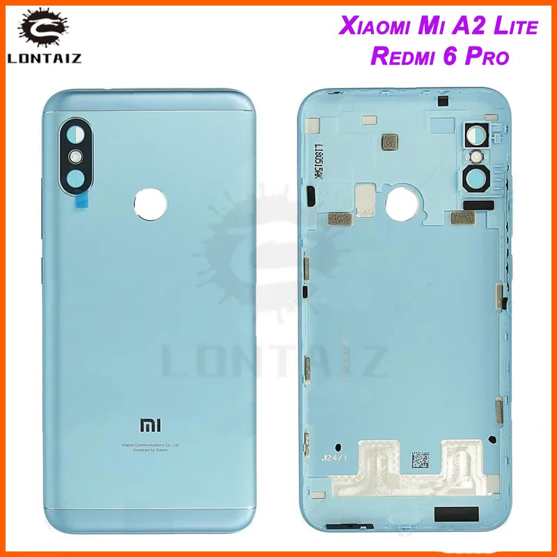 Крышка батарейного отсека для Xiaomi MI A2 Lite корпус + кнопки регулировки громкости