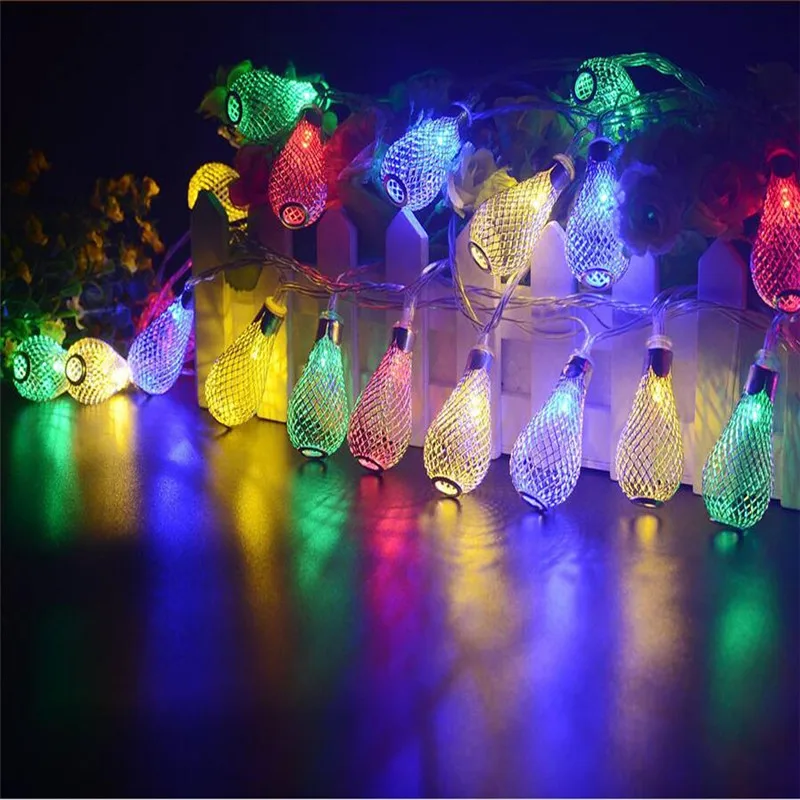 Новинка 5 м 28 led железные полые маленькие сказочные гирлянды для вечеринки в