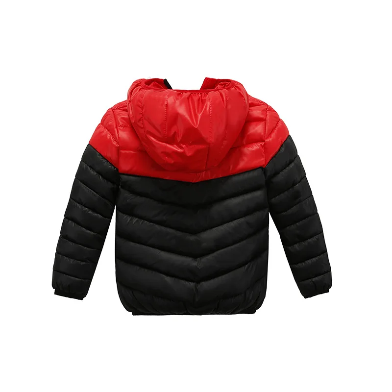 Модные зимние пальто и куртки для мальчиков спортивные на молнии осенне-зимняя