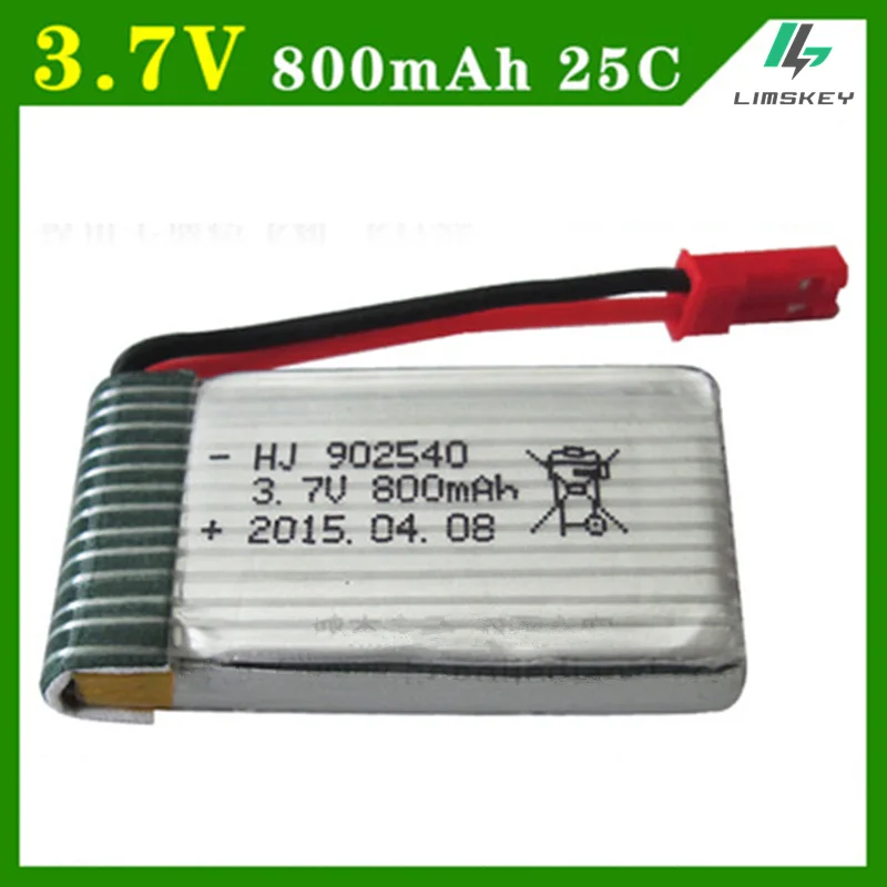 3,7 V 800 mah Lipo батарея для MJXRC X400 X500 HENGDI 1315 HJ818 батарея Lipo 3,7 V 800 mah 902540 25C