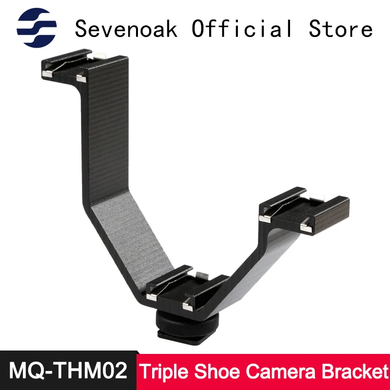 Micnova MQ-THM02 с тройным башмаком V алюминиевый кронштейн для Светодиодный