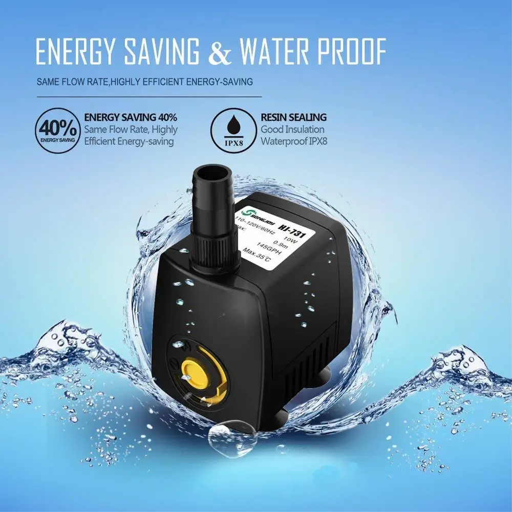 NCFAQUA 300 800л/ч погружной водяной насос для аквариума фонтанный Bomba Aquario гидропонный