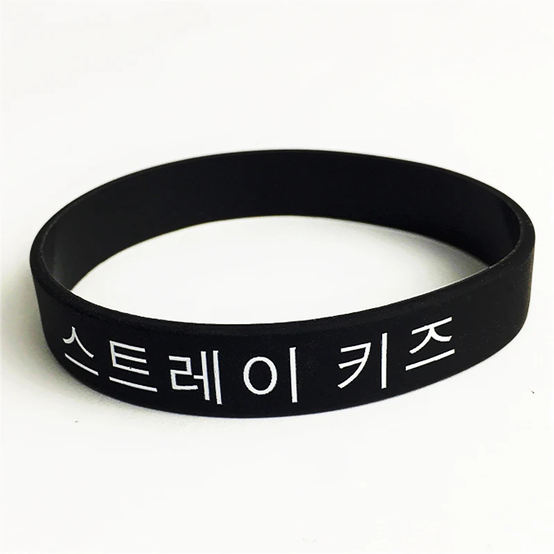 Kpop Мода Straykids имя члена браслет с принтом idol ювелирные изделия силиконовый для