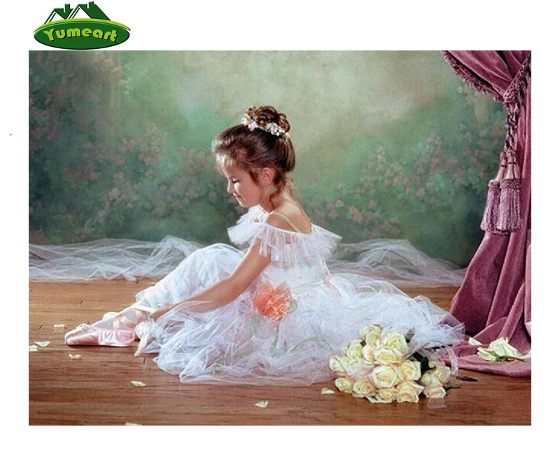 Набор для вышивки крестиком стразы Алмазная мозаика 5D сделай сам с балеринами