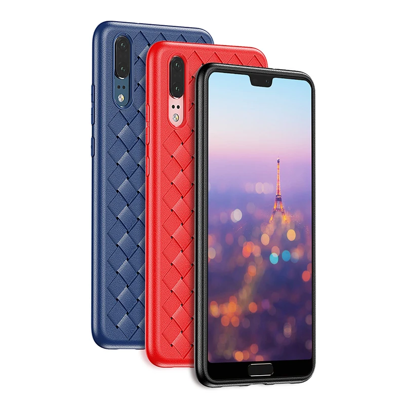 BASEUS бренд BV ткачество чехол накладка из мягкого ТПУ для huawei P20/для P20 P30 Pro Стильная