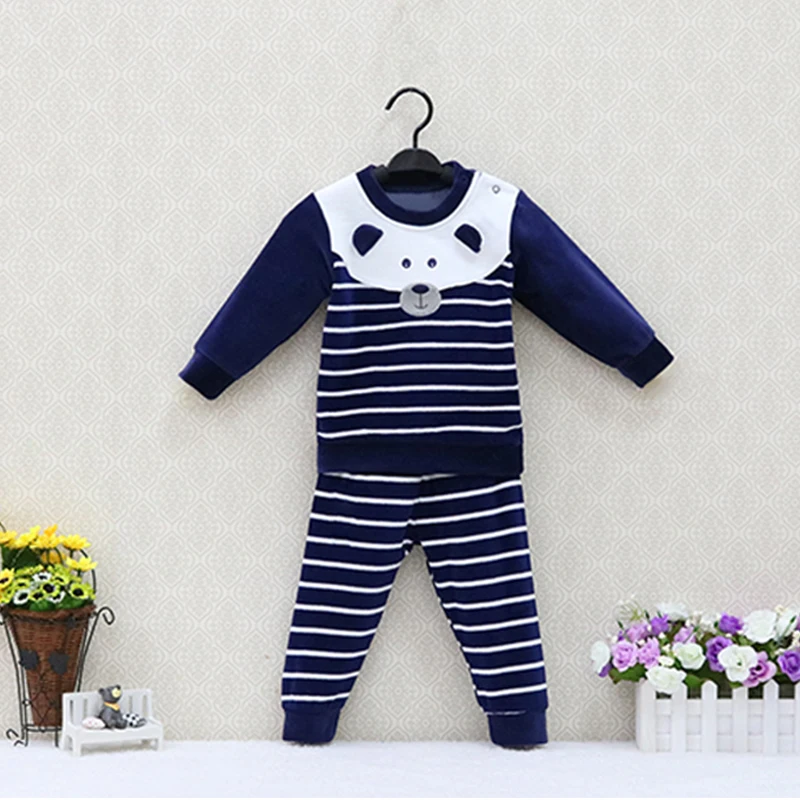 

Baby Long Sleeve Blouse+ Pants 2 Pieces/Set Velour Suits for spring and winter children christmas clothing christmas